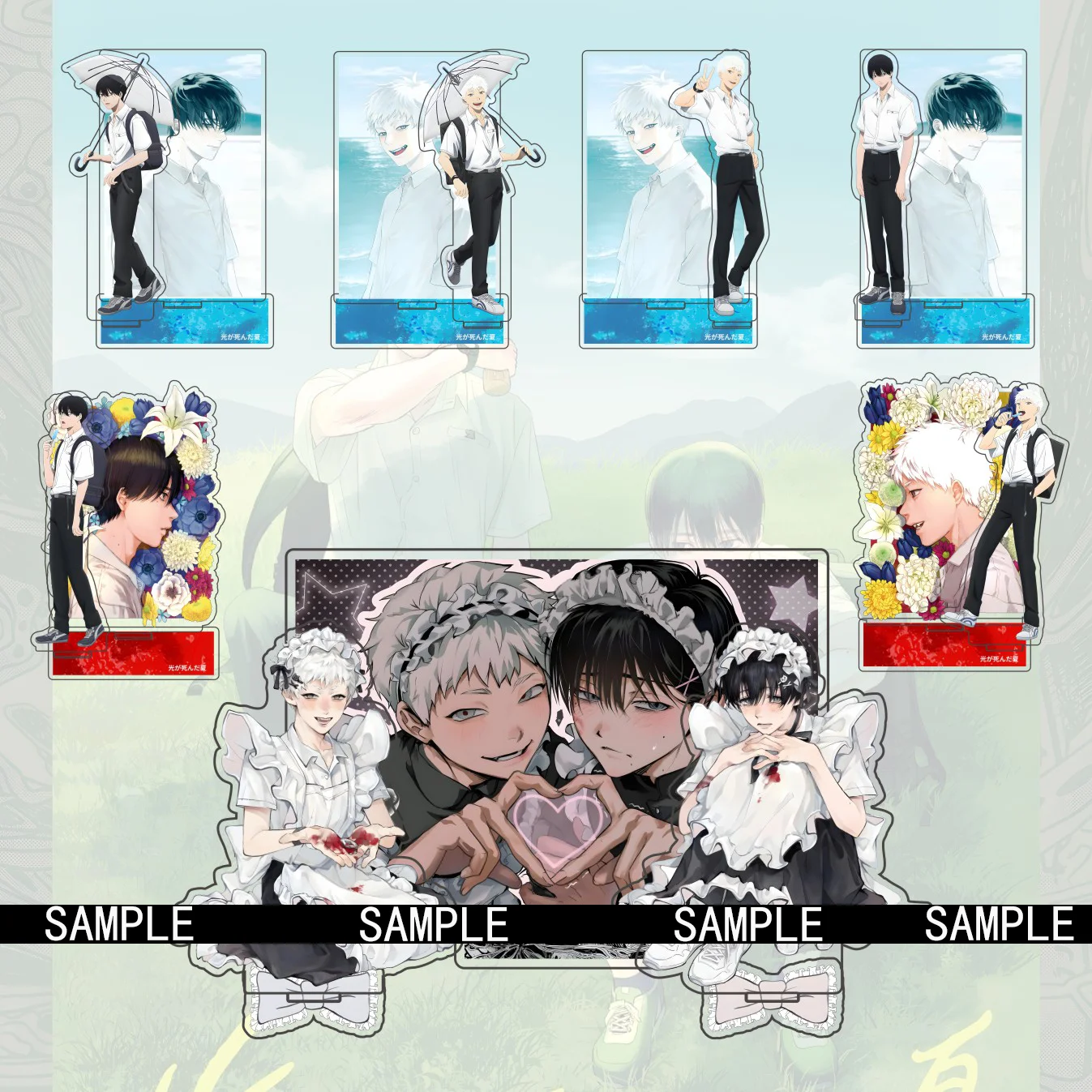 Anime The Summer Hikaru Died 15cm Acrylic Background Character Hikaru Yoshiki Random Switch High Freedom Desktop Decoration Gift