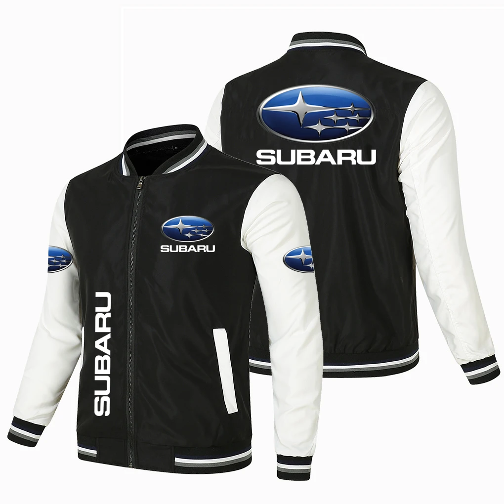 

2026 New SUBARU Racing Suit V-neck Color blocked Jacket Coat Car Enthusiast Clothes Top