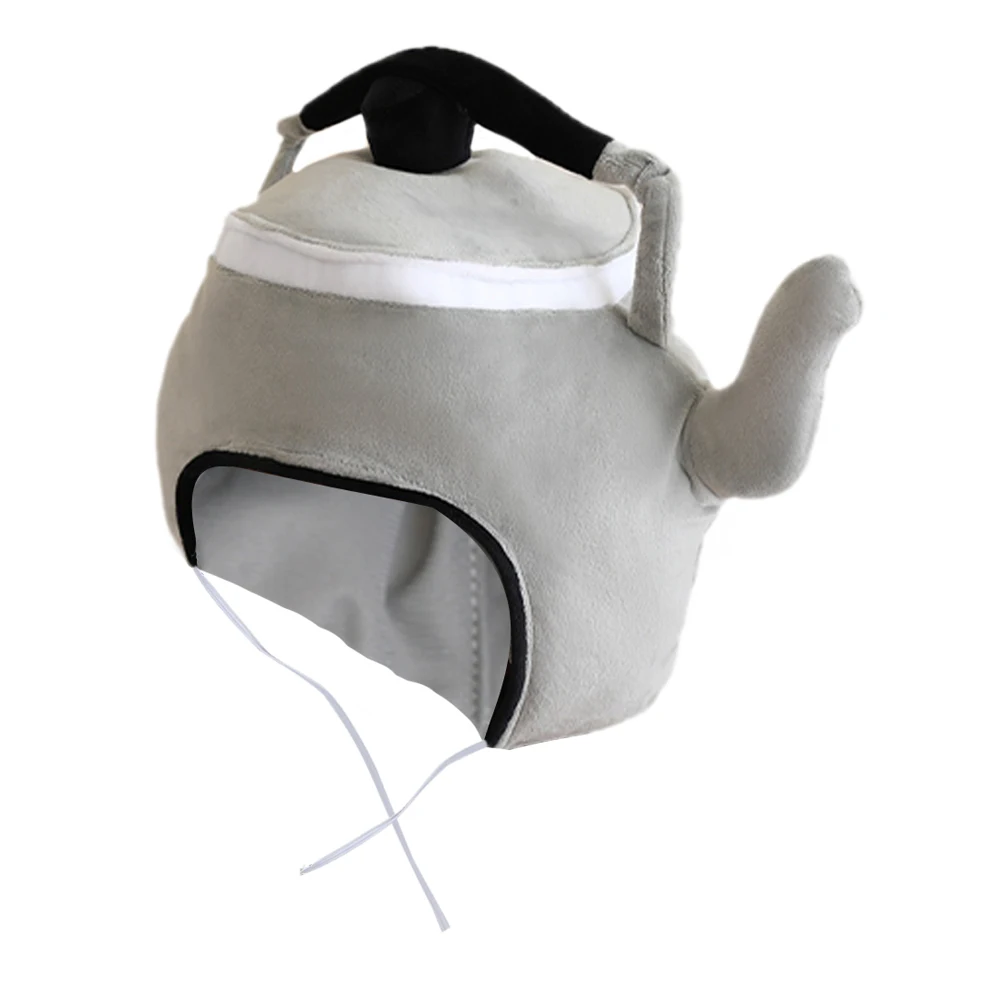 

1pcs Cartoon Head Cover Kettle Shaped Hat Novelty Photo Booth Props Party Cosplay Halloween Carnival Dress Up Event Photography