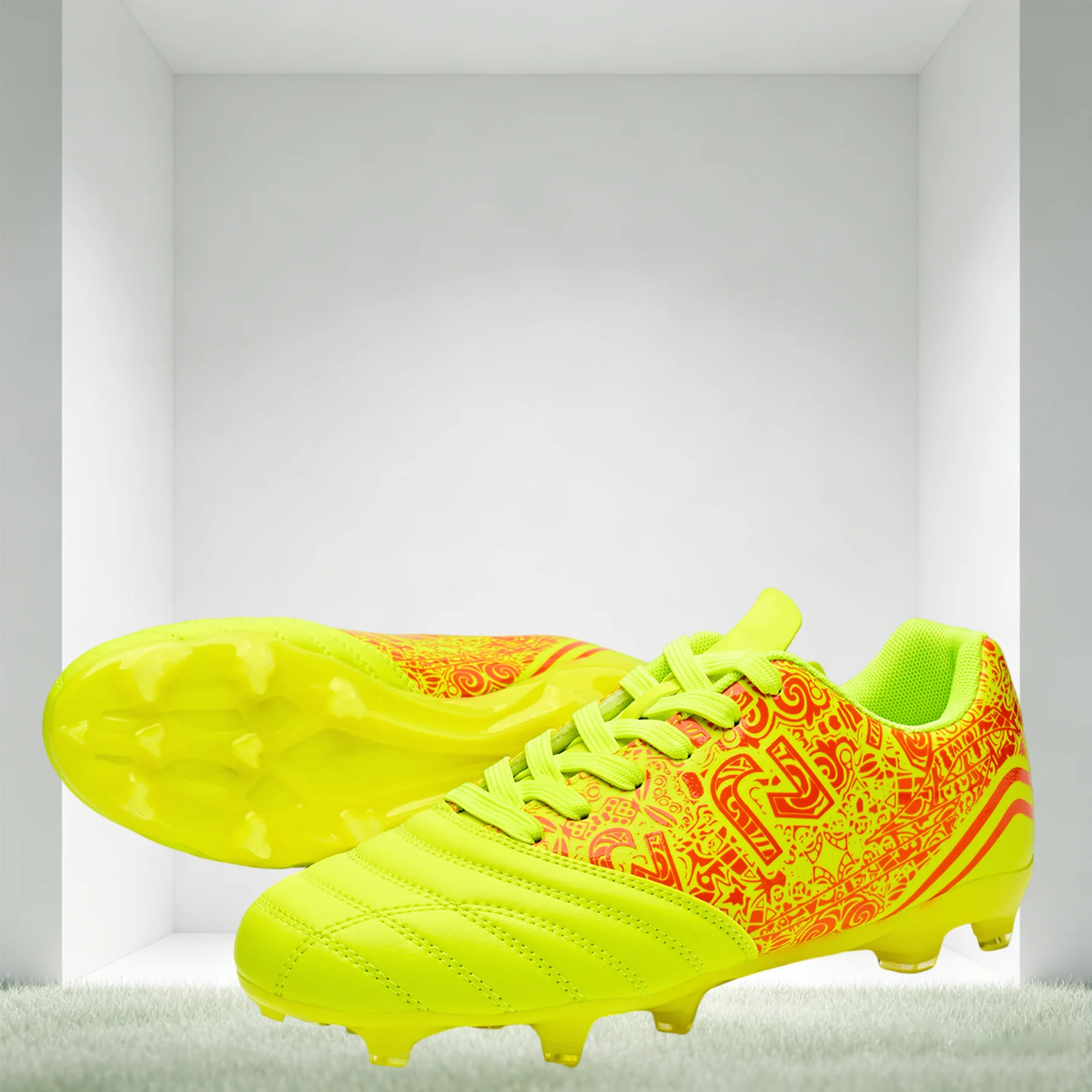 Men AG FG Firm Ground Football Cleats Shock Absorbing Comfort Soccer Boots Wear Resistant for Natural Grass Matches