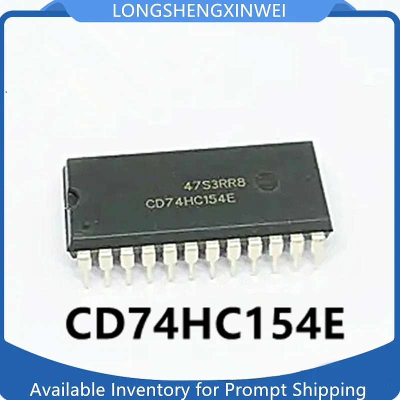1PCS CD74HC154E 74HC154  DIP24 Wide Body 4-16 Wire Decoder/Data Splitter Original