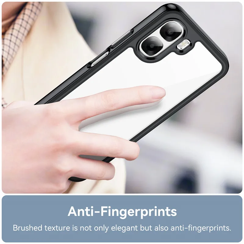 حافظة لهاتف OPPO A6x لهاتف OPPO A5 A5x A6 Pro A6x 4G 5G غطاء ملون ناعم الحافة سيليكون شفاف ممتص للصدمات لهاتف OPPO A6x 5G 4G