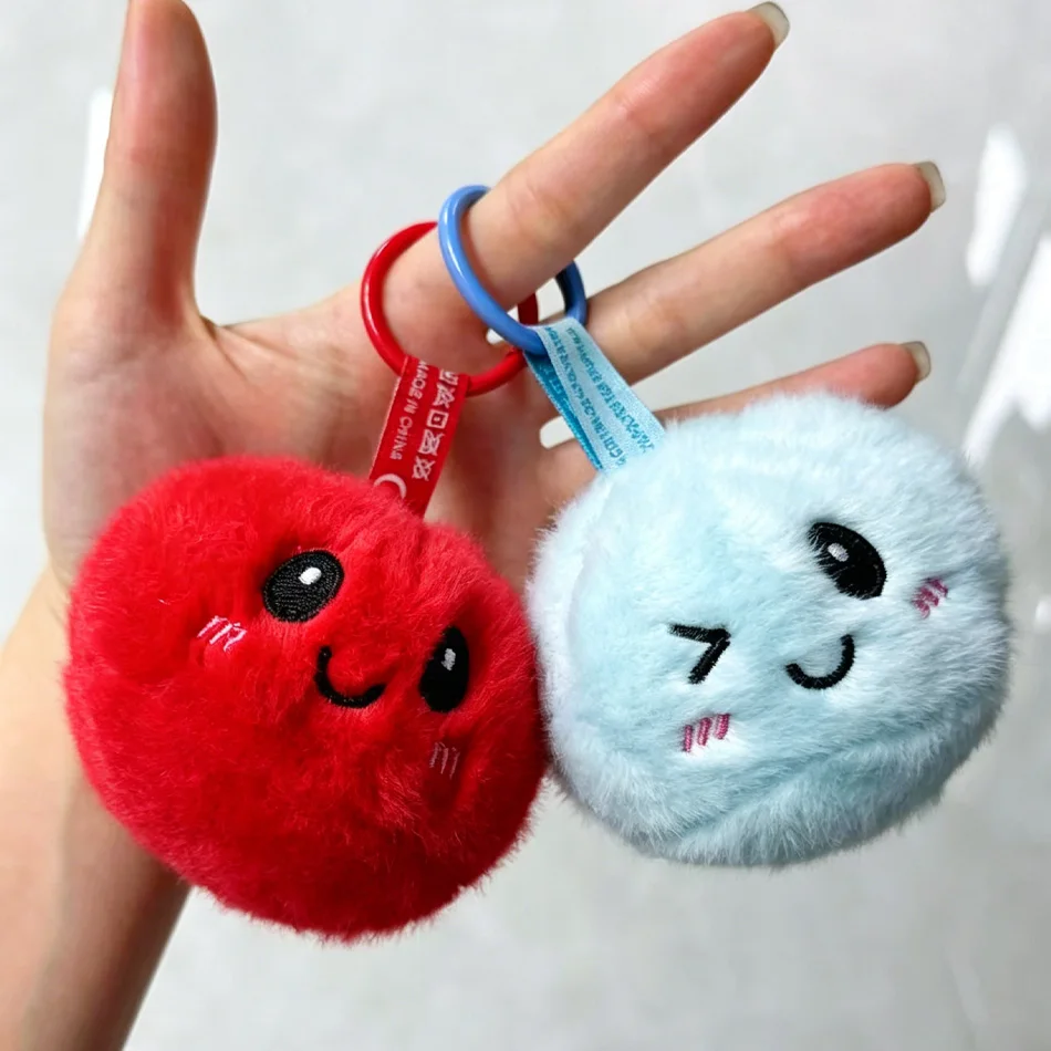 

New Squishy Dumpling Plush Kawaii Keychain Facial Expression Plush Cartoon Stuffed Doll Kawaii Toy Room Decor Children Gifts