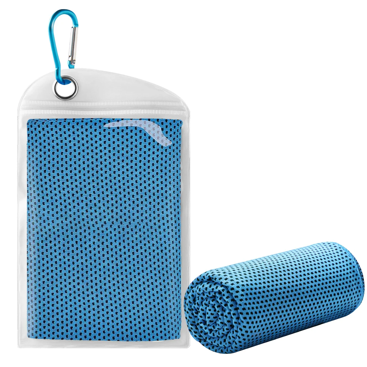 Koelende handdoek voor directe verkoeling. Ideaal voor bowling, fitness en yoga. Kan gebruikt worden als koelende nekband, hoofdband, bandana of sjaal. Blijf koel tijdens het reizen.