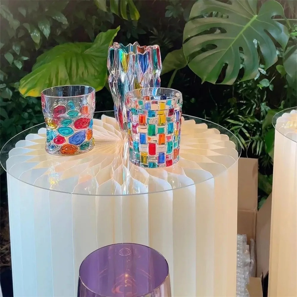 Cylinder Pedestal Stand Foldable Cardboard Column Cylinder Tables for Parties Baby Shower Birthday Wedding Pillars Display Decor