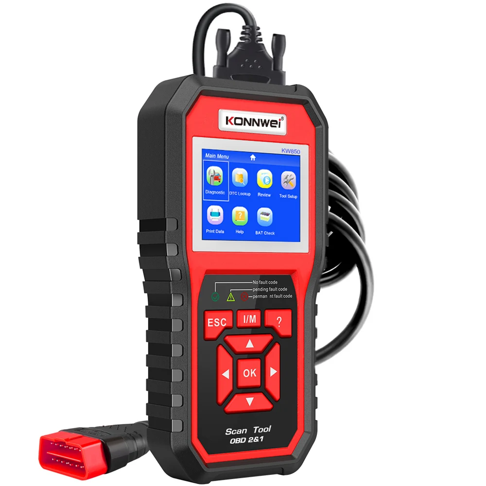 2026 Kondwei kw850 carro obd2 scanner profissional ferramentas de diagnóstico automático obd 2 sistema motor verificação leitor código dtc