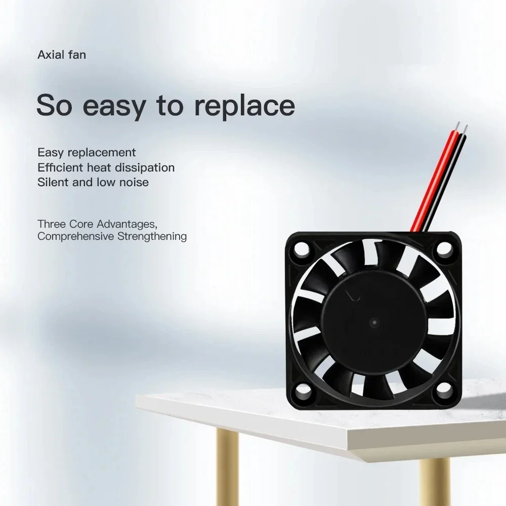 2pcs Creality Original 4010 Fans,3D Printer Accessory 4010 Axial Flow Fan 24V,  Extruder Hot End Fan  for Ender 3 / Ender 3 Pro