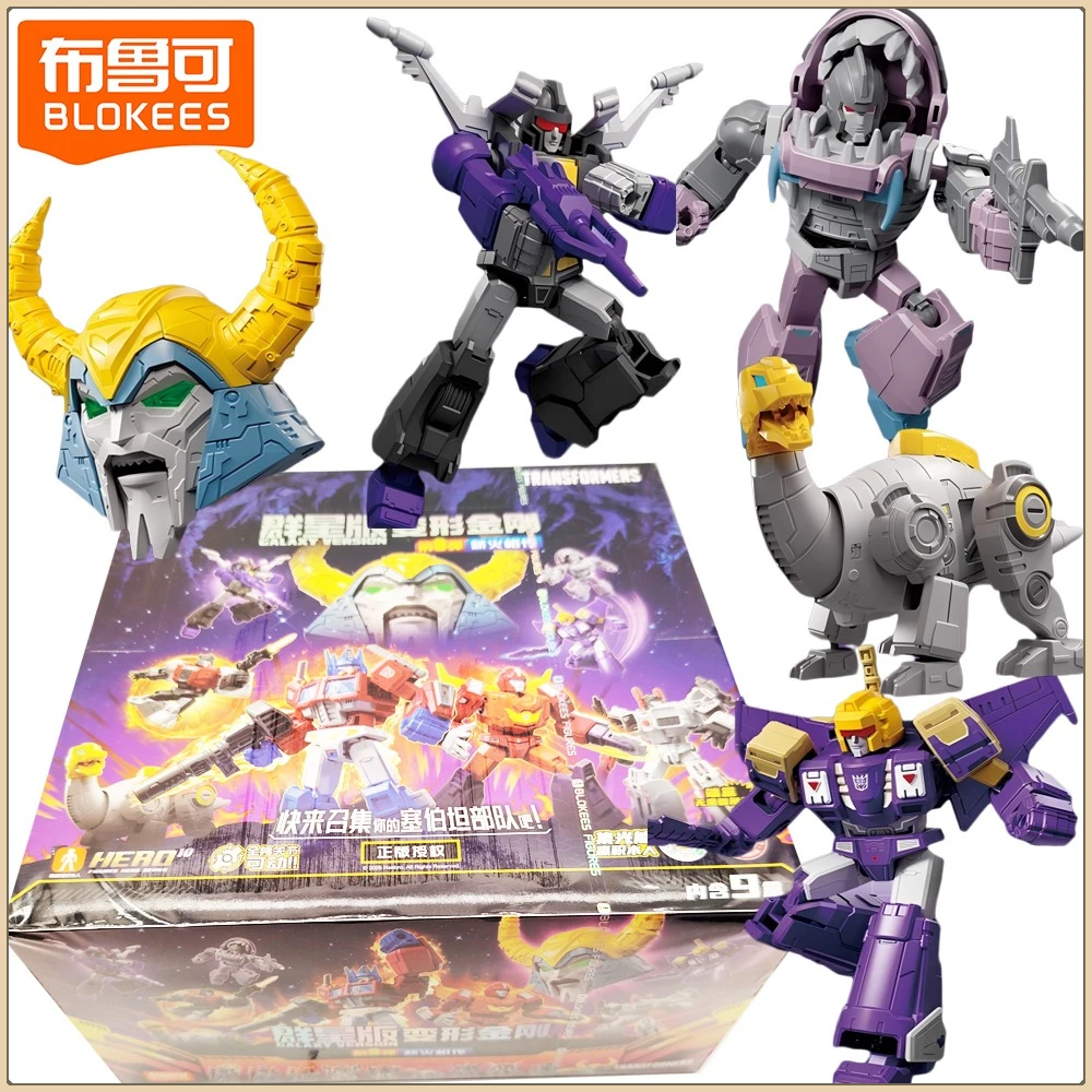 

New Blokees Genuine Transformers Galaxy Version Series Blind Box Cartoon Collectibles Toys Christmas Surprise Gifts Hot Sales