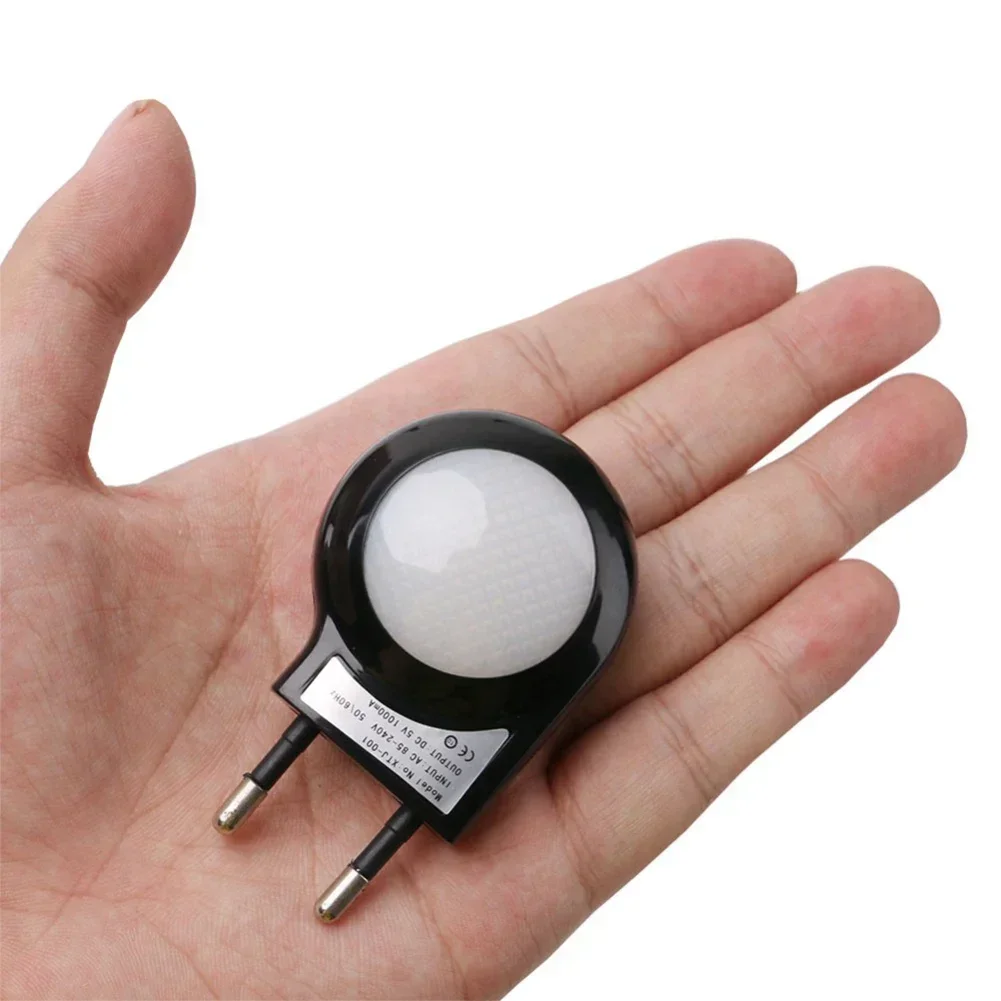 Mini Led Light Switch Socket Snail Night Light Sensor Control Light Mini Auto Night Lamp Wall Lamp for Baby Kids Bedroom EU Plug
