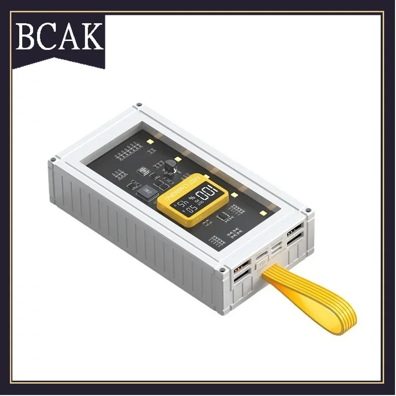 باور بانك شفاف 30000 مللي أمبير في الساعة 50000 مللي أمبير في الساعة 120 وات شحن سريع 200000 مللي أمبير في الساعة سعة كبيرة للهاتف المحمول BCAK لهاتف Xiaomi Iphone Samsung #3