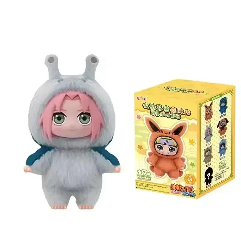 2026 New Release BANDAI Eaki Naruto Uzumaki Blind Box Plush Doll Shippuden Beast Party Series Hot Selling Cute Anime Toys Gift