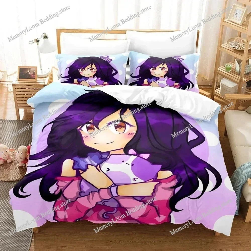 New Cozy Aphmaus Bedding Set Single/Twin/Full/Queen/King Size Adult Kid Bedroom Soft-Touch Duvet Cover 3D Print Bed Sheet Set