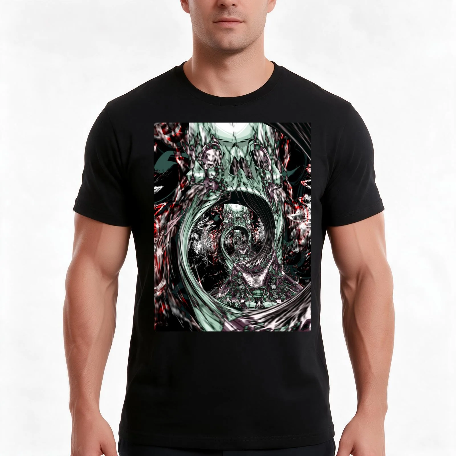 Voices In My Head T-Shirt Summer Casual Cotton Tee Oversized Streetwear Tops Vintage Graphic Print Loose Fit Short Sleeve