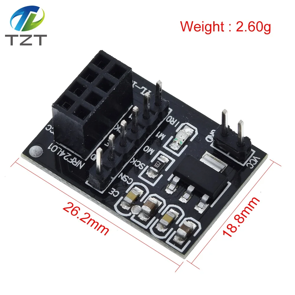 NRF24L01 Wireless adapter Module 3.3V New Socket Adapter plate Board For 8Pin For arduino Robot Car 24L01 Wireless Module