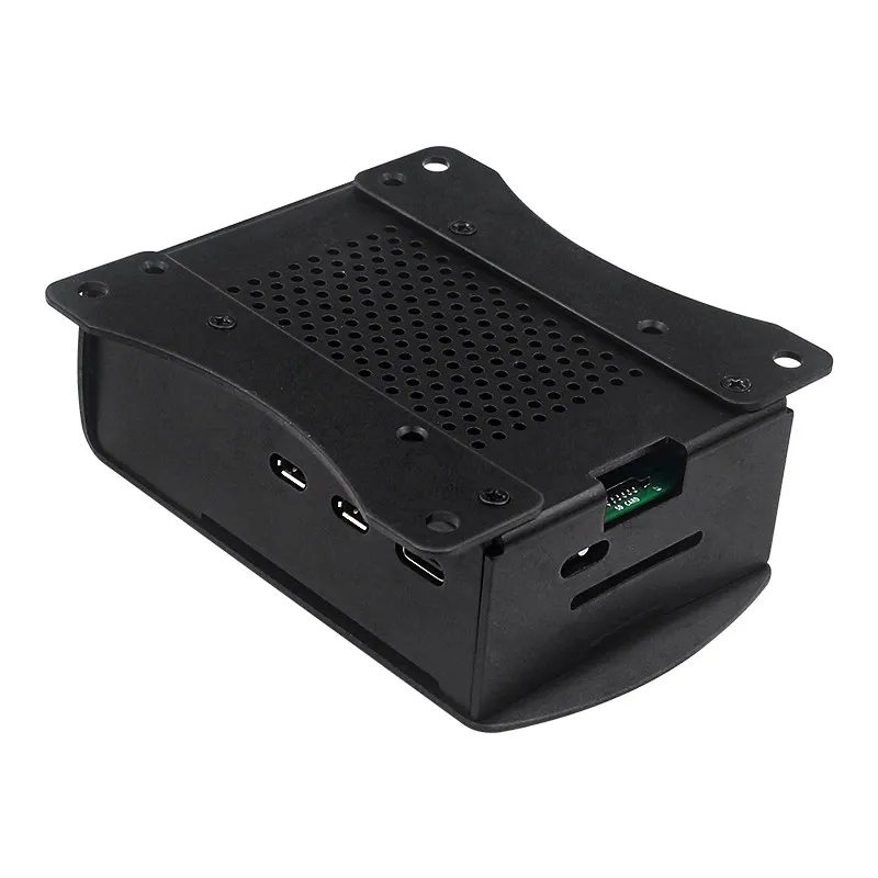 Raspberry Pi 5 Perforated Aluminum Case Metal Protective Shell Compatible Heatsink