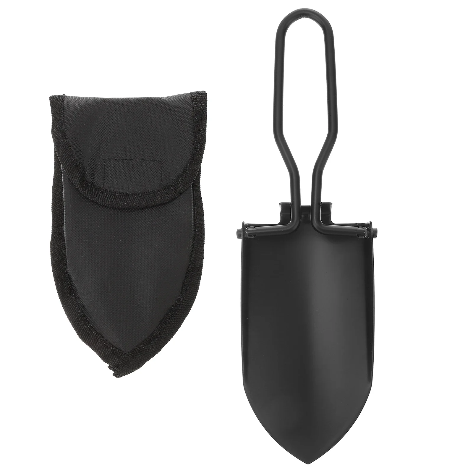 الفولاذ المقاوم للصدأ طوي البستنة مجرفة أداة تخييم في الهواء الطلق المحمولة مطوية حديقة مجرفة حقيبة التخزين وشملت #4