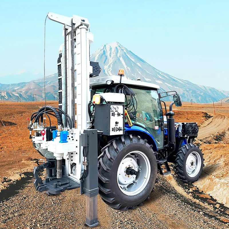 Customized Mobile Tractor Water Well Drill Rig for Sale Engine-Motor-Pump Core Components Diesel Engine Drilling Rig