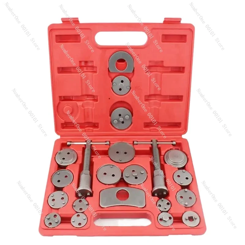 21pcs/Set Universal Car Disc Brake Caliper Rewind Back Brake Piston Compressor Tool Kit Set For Automobiles Garage Repair Tools