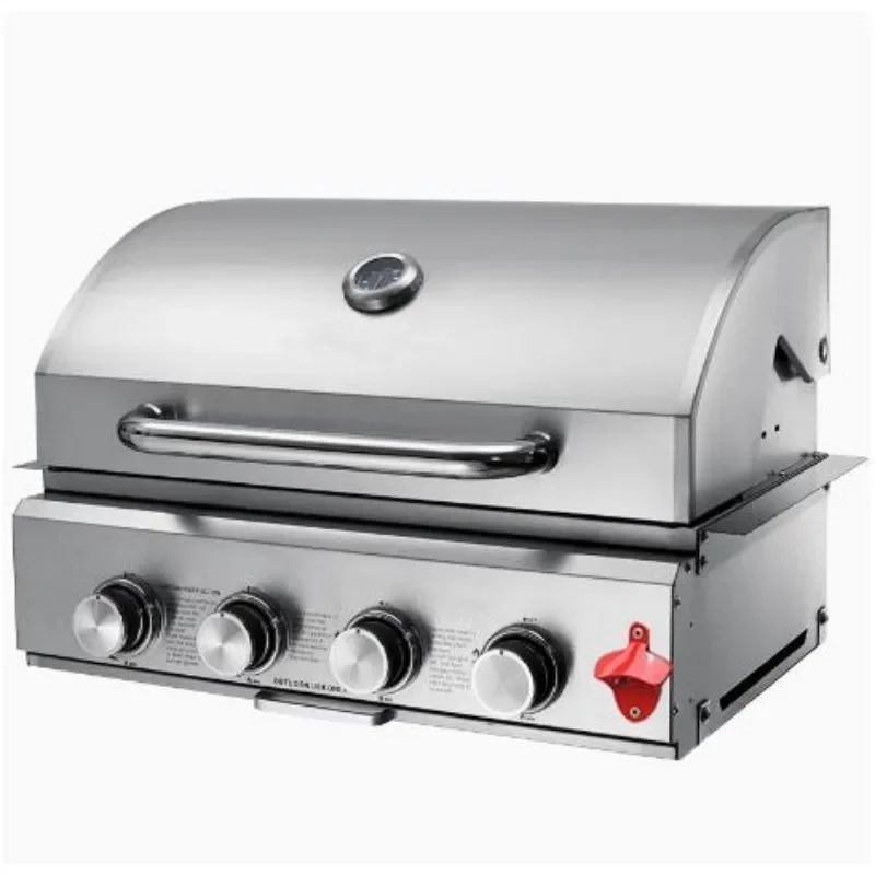 

Stainless Steel Barbecue Grill, Courtyard Villa, Embedded Outdoor Barbecue Table, Charcoal And Gas Dual-use Bbq