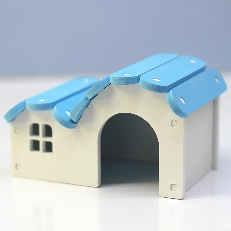 Rainbow Small Nest Hamster Supplies Golden Bear Sleeping Room Supplies Home Fun Toys Wooden Small House Colorful Small Nest