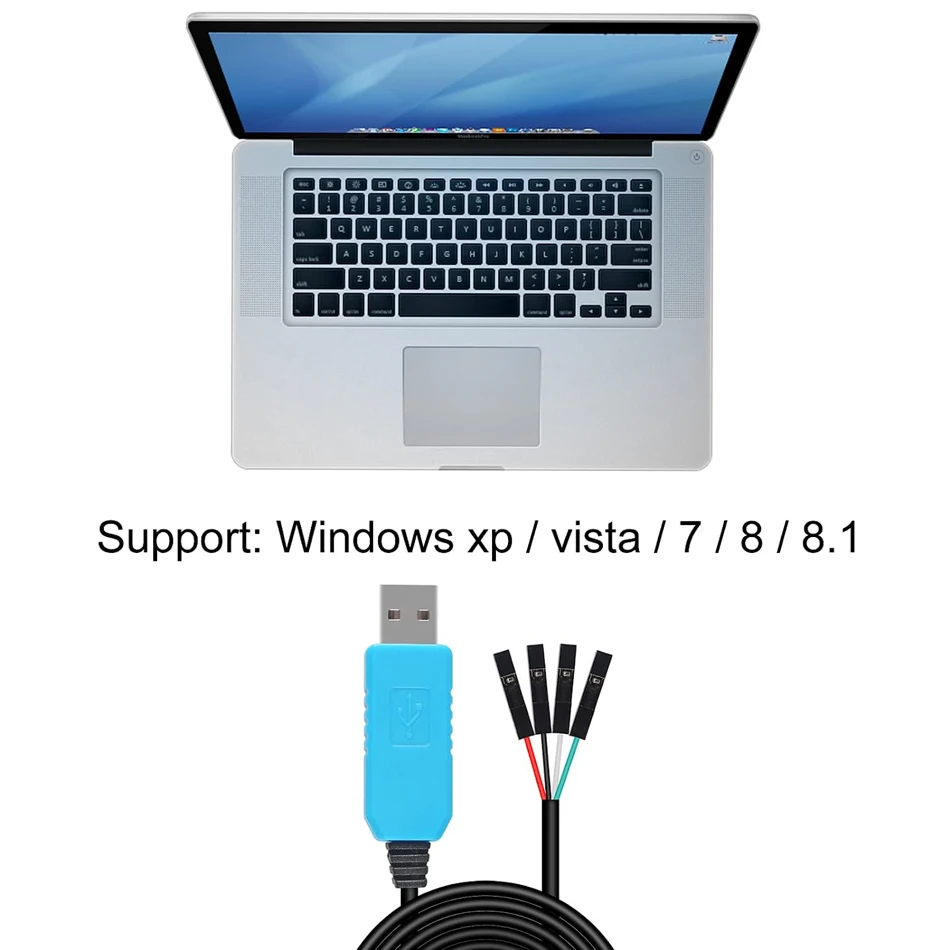 PL2303 TA USB TTL RS232 Convert Serial Cable PL2303TA Compatible with Win XP/VISTA/7/8/8.1