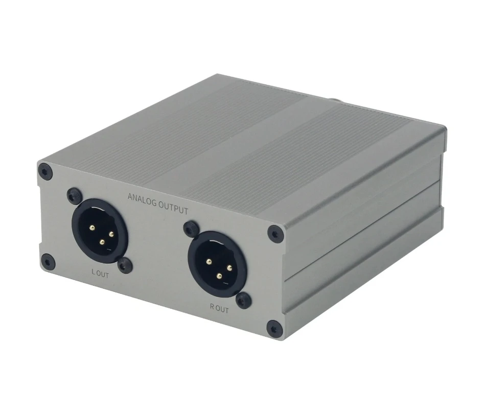 Professional AES Digital To Fully Balanced Analog Audio Converter For Automatic Recognition of Sampling Rate Aluminum Casing
