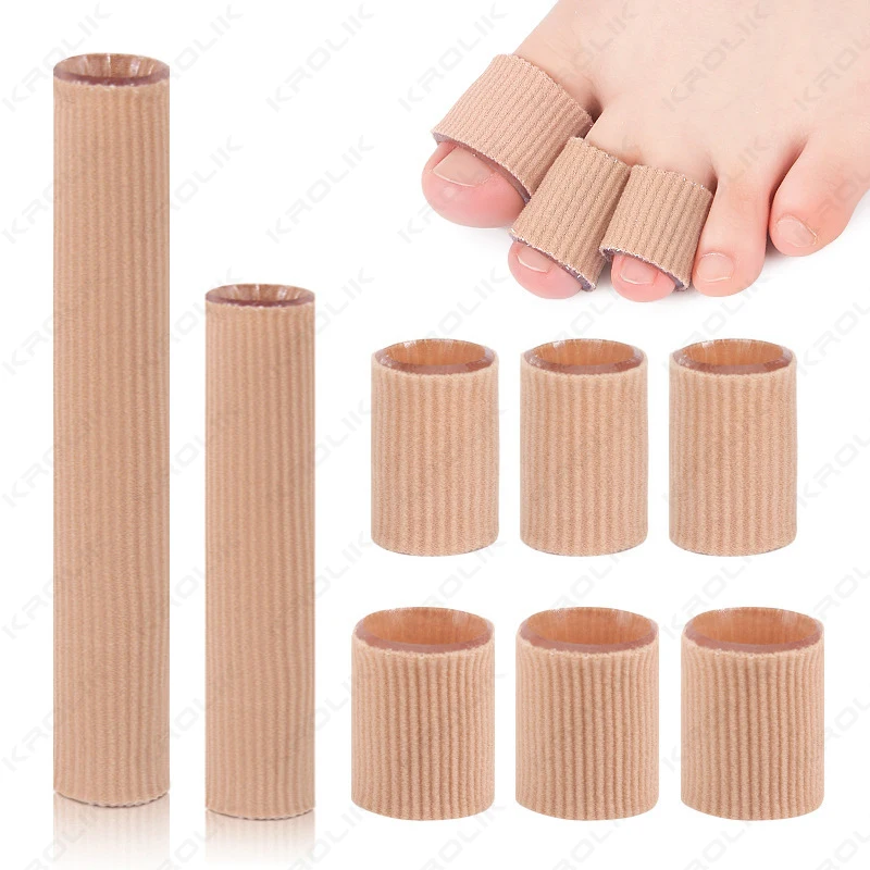 Correcteur de doigts pieds correcteur semelles tissu Gel Silicone Tube oignon orteils séparateur de doigts séparateur protecteur 2/1 pièce