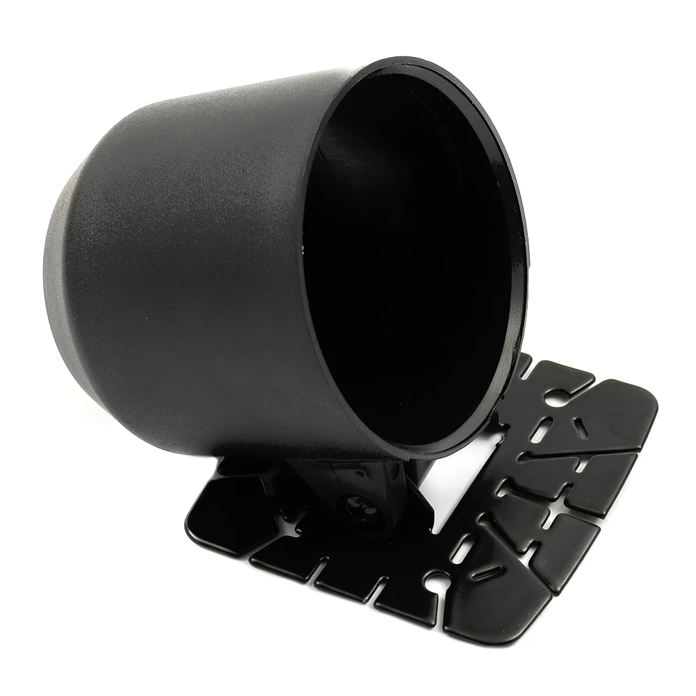 Holder Car Single Gauge Black Bracket Dashboard Cup Mount Bracket Plastic Removable With Stickers Interior Trim