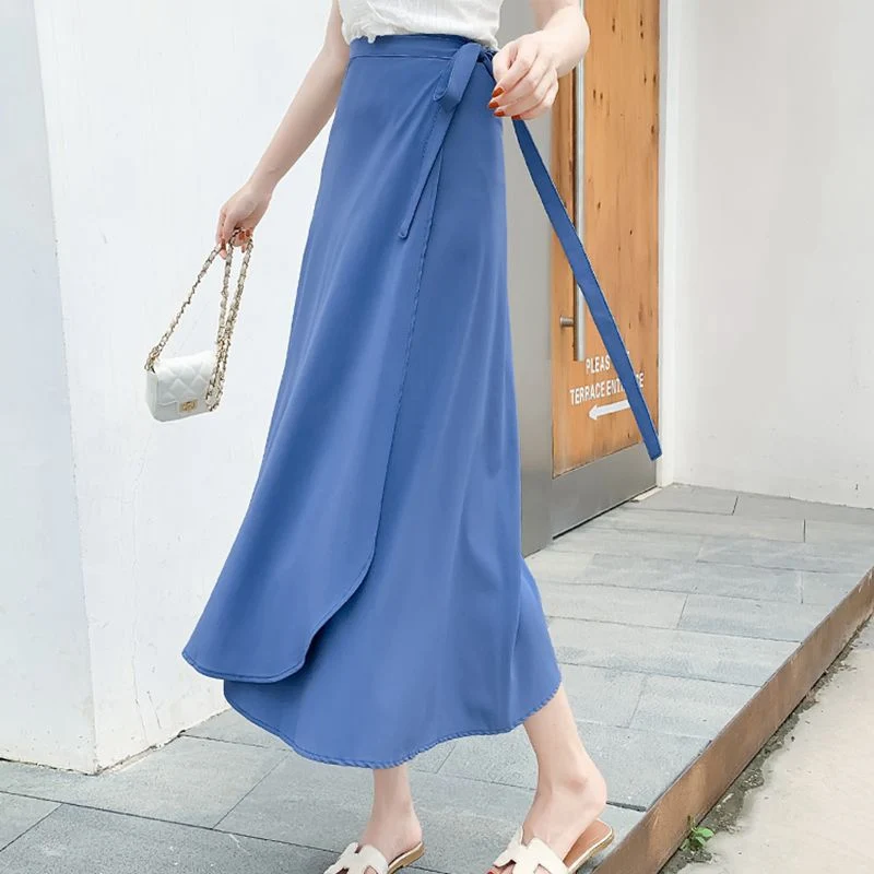 Solid chiffon light blue