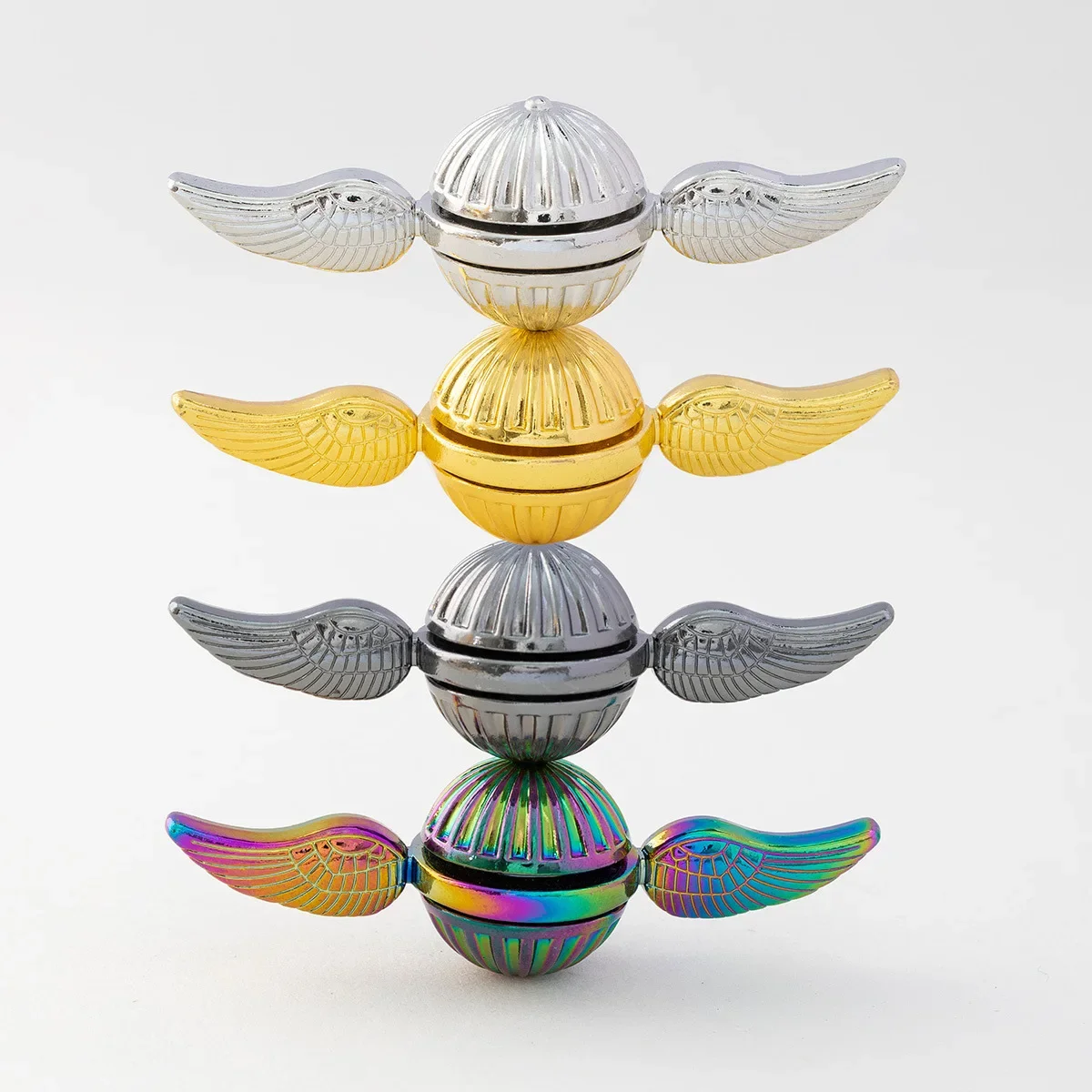 

Cross-border new angel wings fidget spinner EDC gyro cupid wings golden snitch fashion stress relief toy