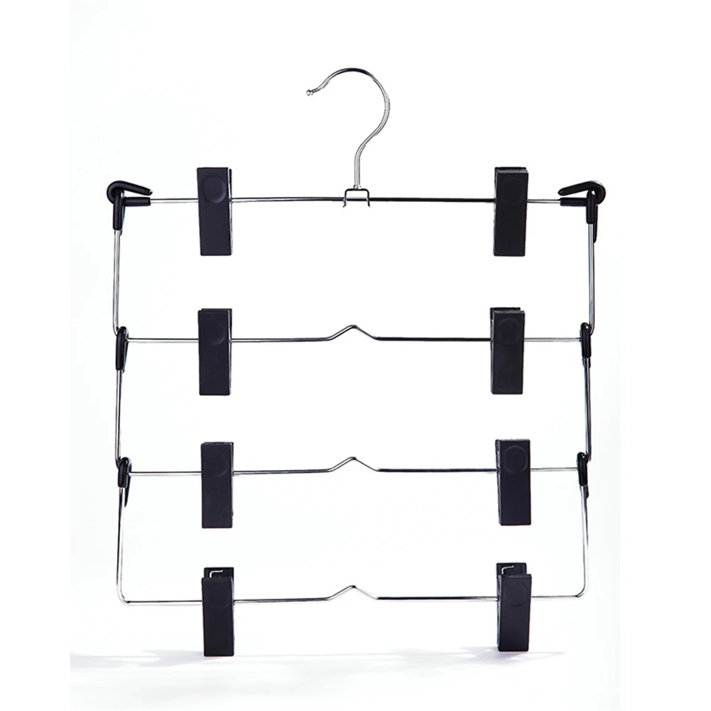 Metalen Hangers Vouwen Multi-functionele multi-layer Hangers Broek Clip Ruimte Opslag Consolidatie Opknoping Rok Hanger Rack