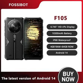 NOWY wytrzymały smartfon FOSSiBOT F105 Android 14 Cellphine 6.75 