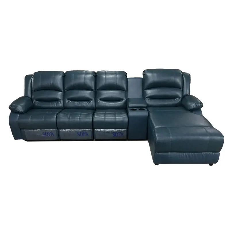 

Living room modern combination corner sofa electric function first-class space capsule leather sofa