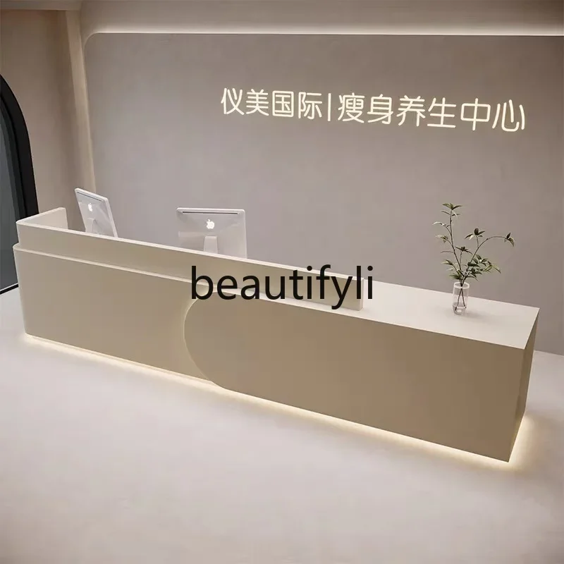 Simple Modern Training Institution Company, Reception Desk Studio Beauty Salon checkout page