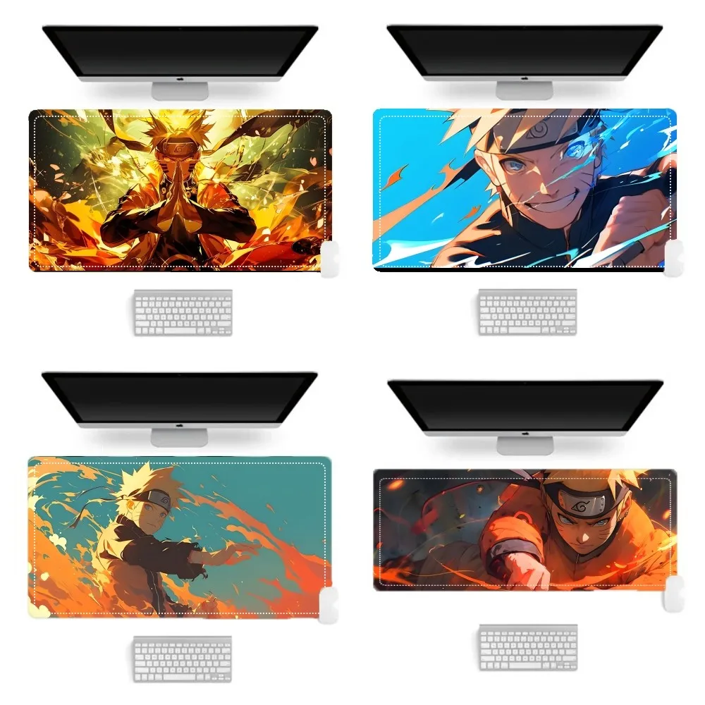 U-Uzumaki Japan Anime N-narutos Mouse Pad Laptop Gaming Accessories Mousepad Large Desk Mat Computer Gamer Keyboard Rug Carpet