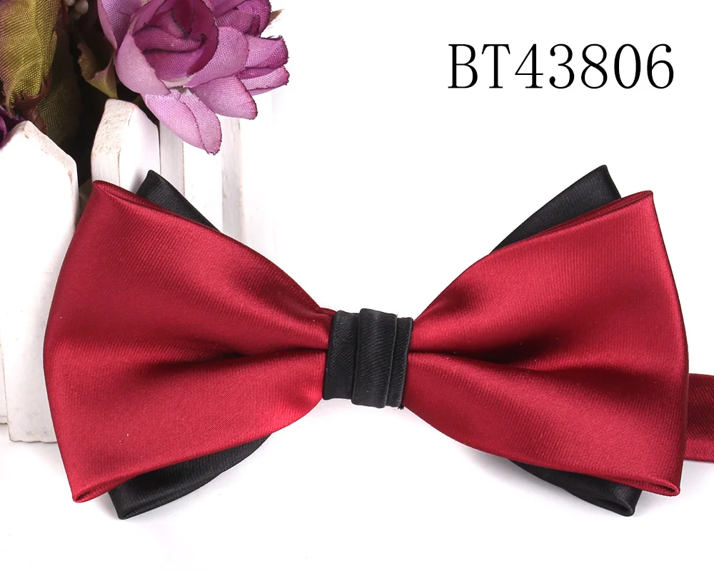 Satin Weave Bow Tie For Men Adult Multicolor Bow Ties For Business Wedding Butterfly Suits Cravats Bowties For Groomsmen Gifts