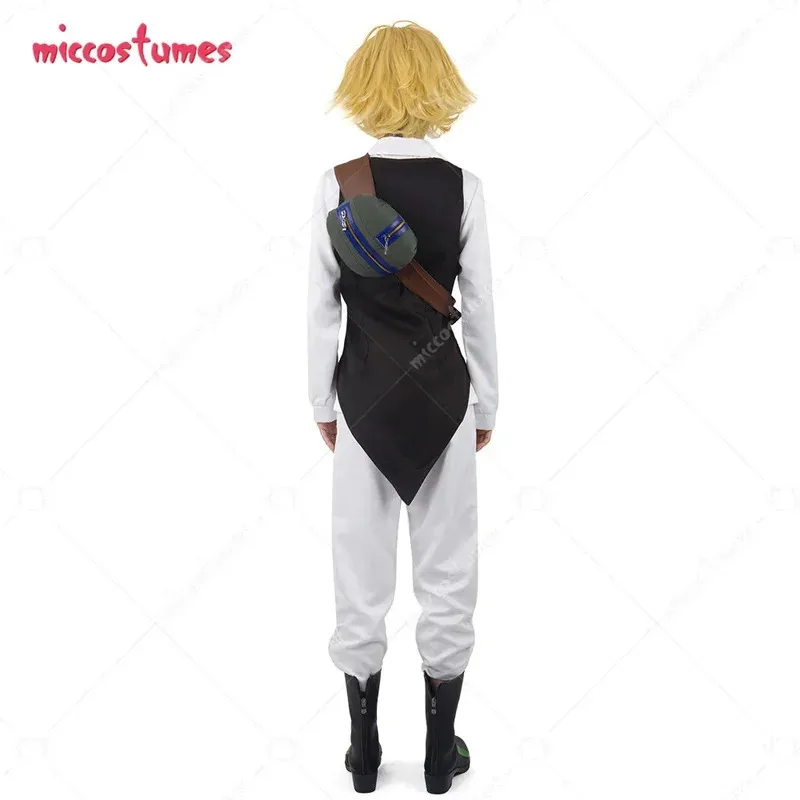 

Miccostumes Мужской костюм Meliodass для косплея, рубашка, жилет, брюки, галстук Bagv; 2,r'6;t.