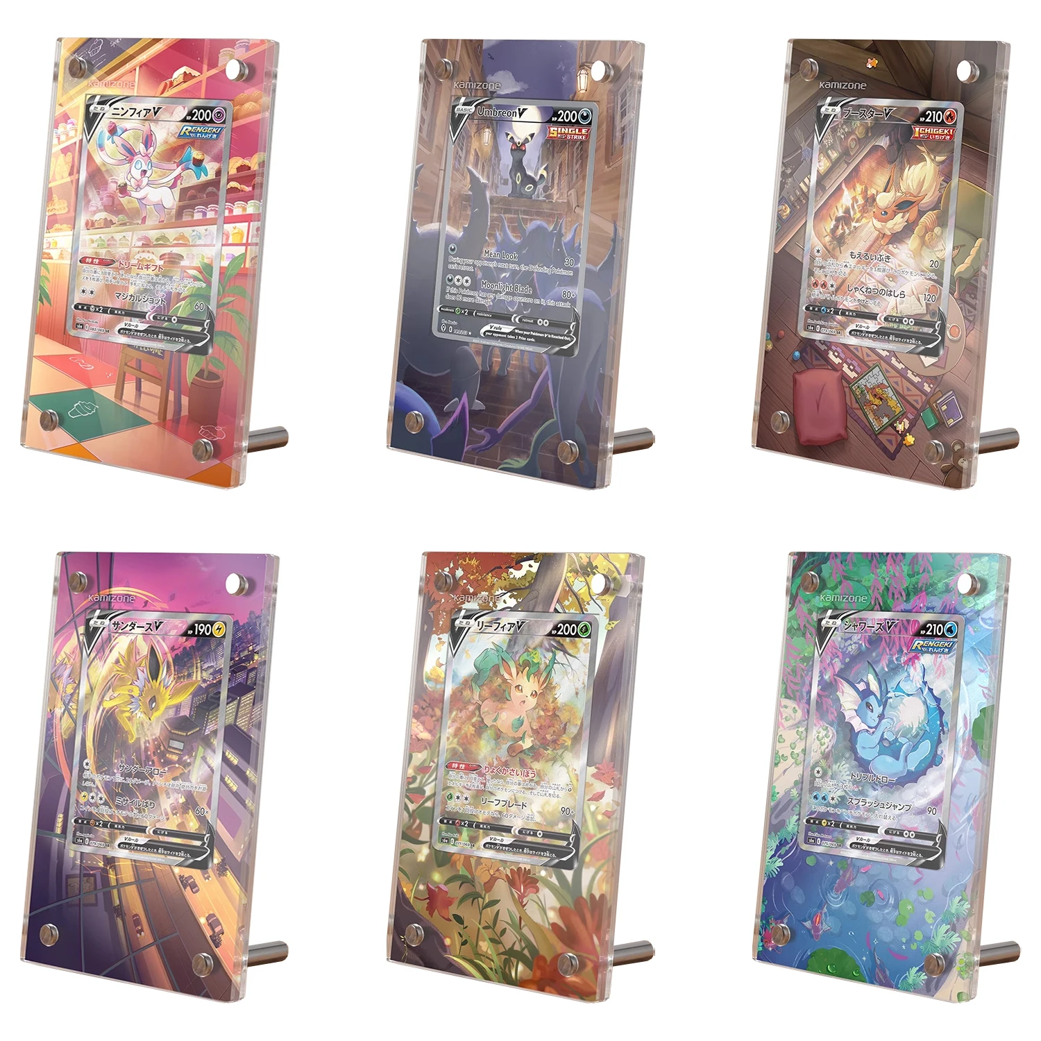 

PTCG Eevee V Series Card Brick PTCG Umbreon Sylveon Vaporeon Flareon Anime Game Collection Gift Toys Not Include Cards