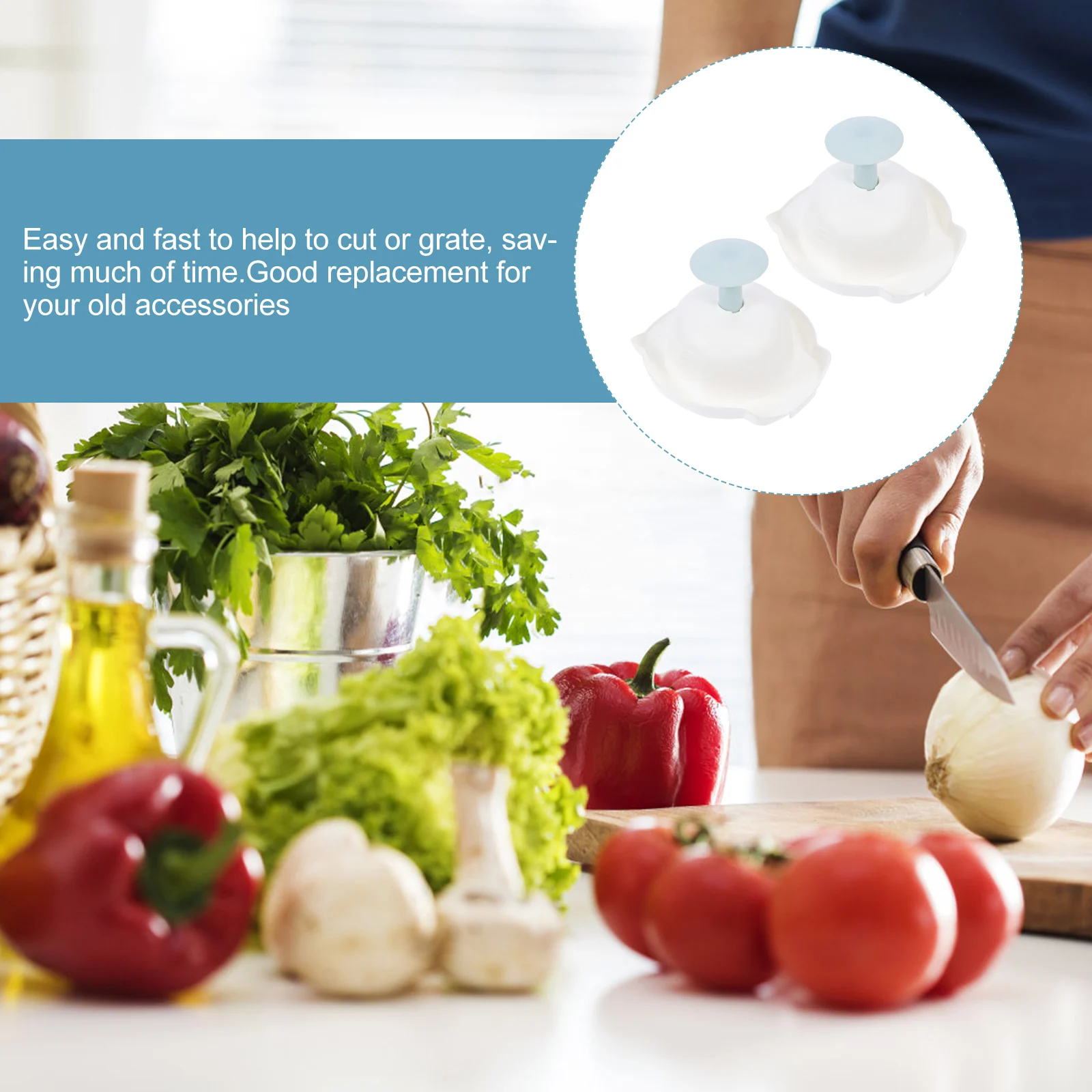 

2pcs Vegetable Slicer Grater Kitchen Tool Hand Protectors Lightweight Easy Cleaning Anti-Cut Finger Protector For