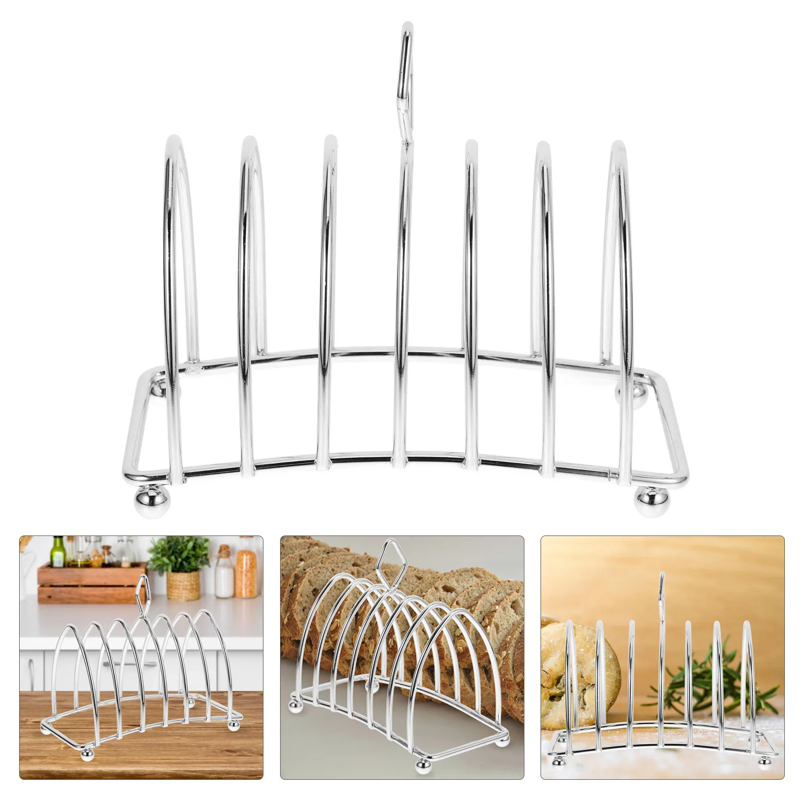 

Delicate Desktop Toast Holder Reusable Bread Rack for Sliced Toast Wide Range of Use Home Kitchen Accessory Bread Rack
