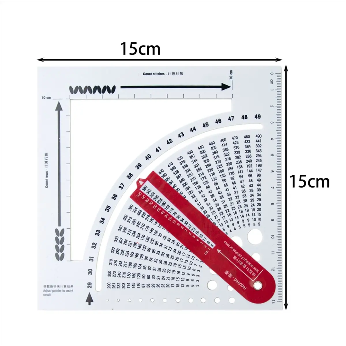 【NEW】Converter Calculate Number of Stitches Rows Knitting Stable Plastic Calculator DIY Apparel Sewing