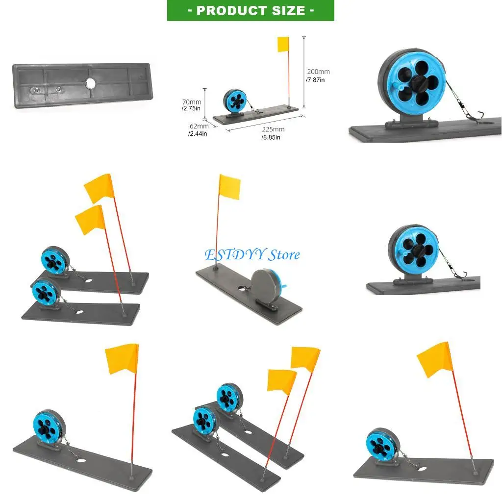 

G6DE Ice Fishing Rod with Flag Marker Automatic Float Support System for Reliable Performances in Winter