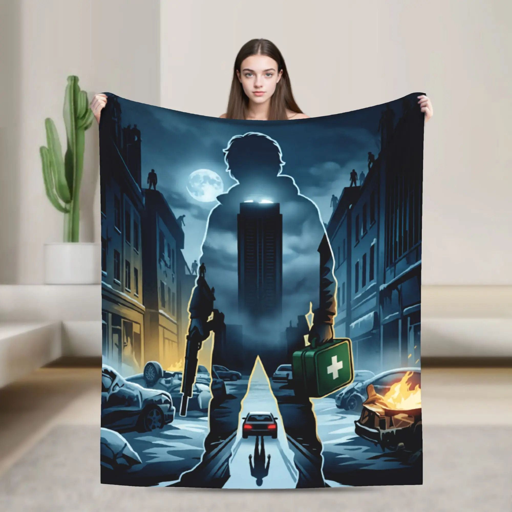 Bryan Hodukavich Medical Courier 2026 RE Movie Fleece Throw Blanket R-Residents Blankets for Home Couch Ultra-Soft Bedroom Quilt