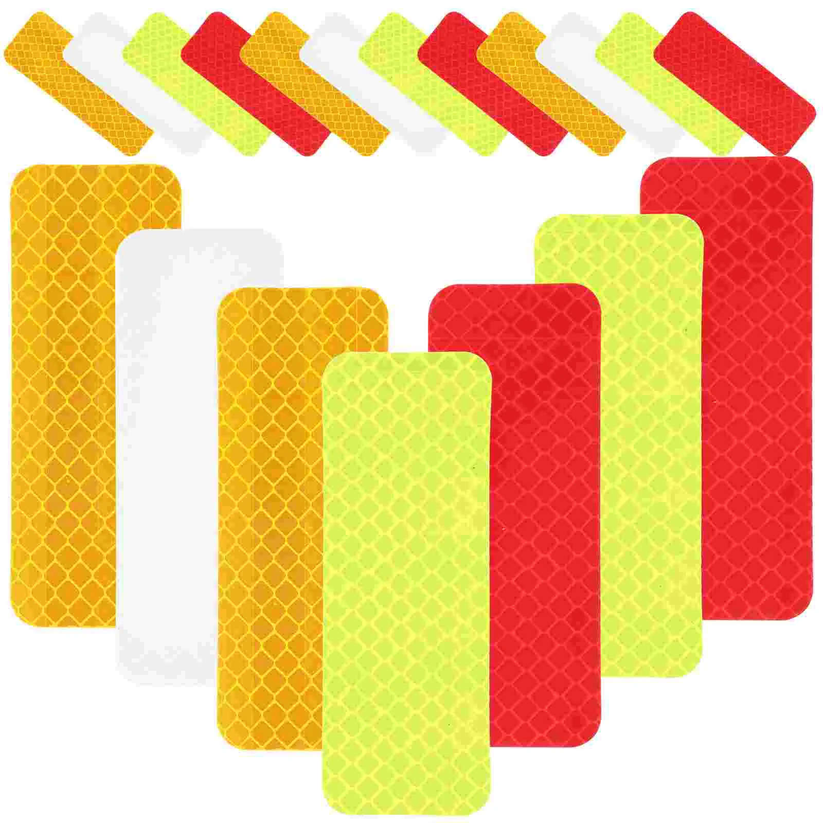 

40 Pcs Luminous Stickers Reflective Safety Tape Trucks Reflector Car Bright High Visibility Warning Belt