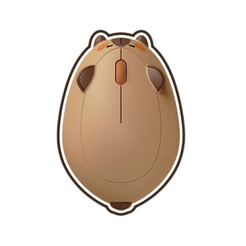 เมาส์ capybara ไร้สายน้ำหนักเบา2.4กรัมออปติคอลแมวน่ารักเมาส์เดสก์ท็อปแล็ปท็อปอุปกรณ์คอมพิวเตอร์เมาส์เล่นเกมส์