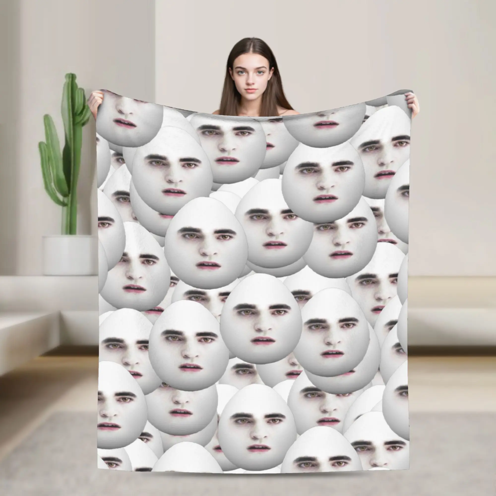 The Twilight Saga Edward Eggward Blankets Fleece Autumn/Winter   Multifunction Super Warm Throw Blankets for Sofa Travel Quilt