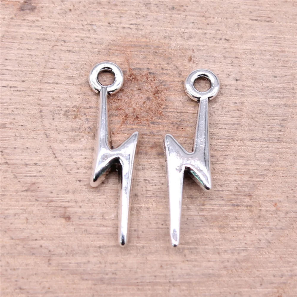 WYSIWYG 20pcs 20x5mm 6 Colors Lightning Charms For DIY Jewelry Making