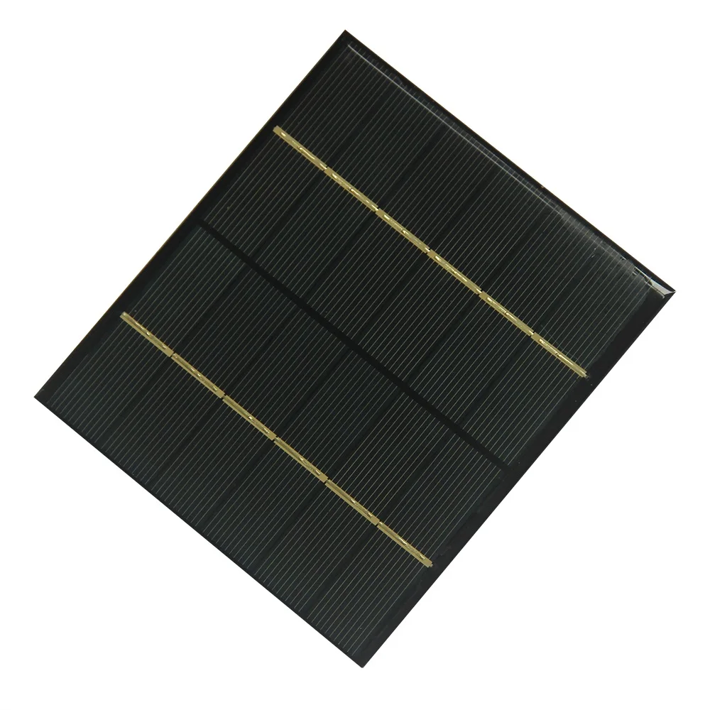 BUHESHUI 6V 2.5W Module de cellule solaire panneau solaire polycristallin pour chargeur de batterie 3.7V chargeur solaire bricolage 115*130MM 5 pièces/lot