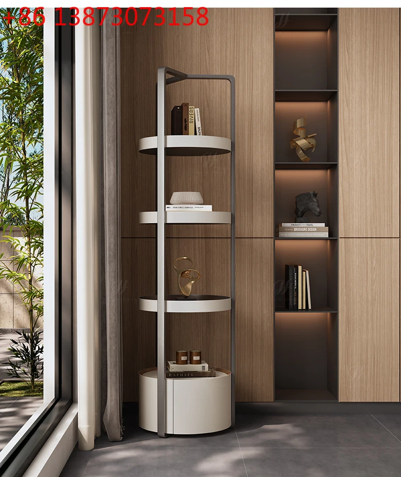 

Итальянский минималистичный угловой шкаф в стиле лёгкой роскоши из нержавеющей стали