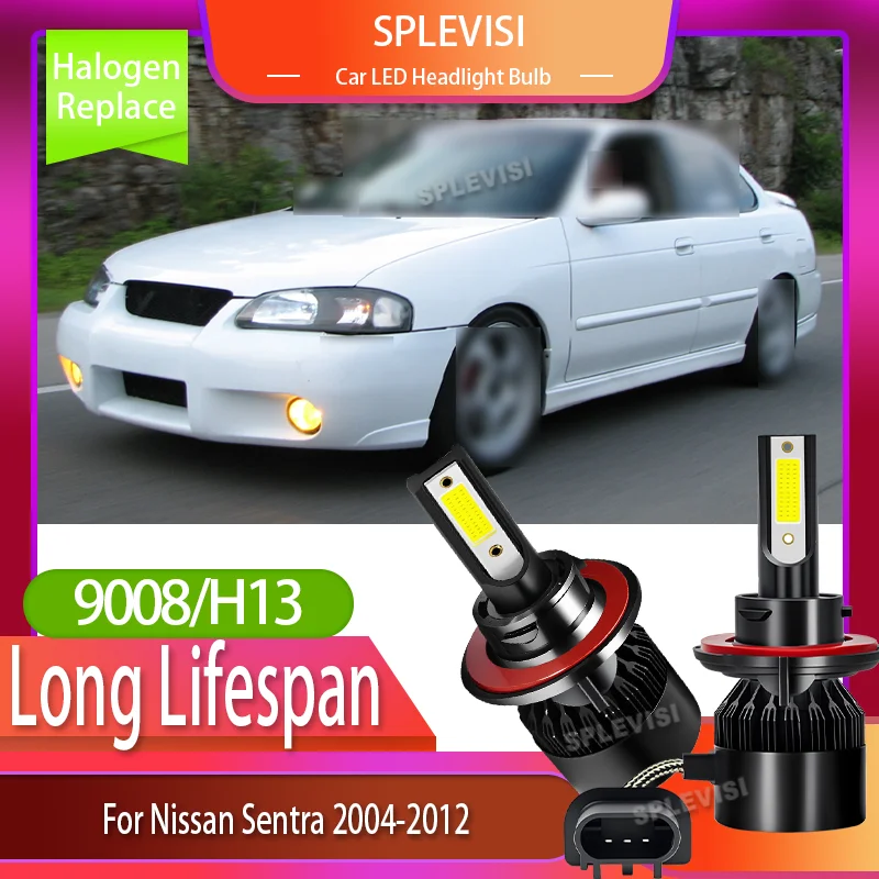 

6000k High Brightness White H13 Headlight Car LED Bulbs COB 12V For Nissan Sentra 2004 2005 2006 2007 2008 2009 2010 2011 2012
